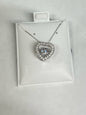 Sterling "Dancing CZ" Pendant & Chain JTV New