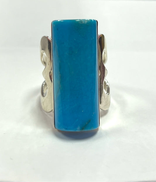 Jay King Sterling Silver Turquoise Ring Size 8.5 DTR