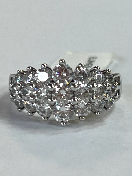 Sterling Silver CZ Ring New w/ Tags JTV Size 8