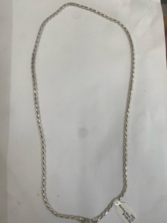 24" Sterling Silver Chain Rope