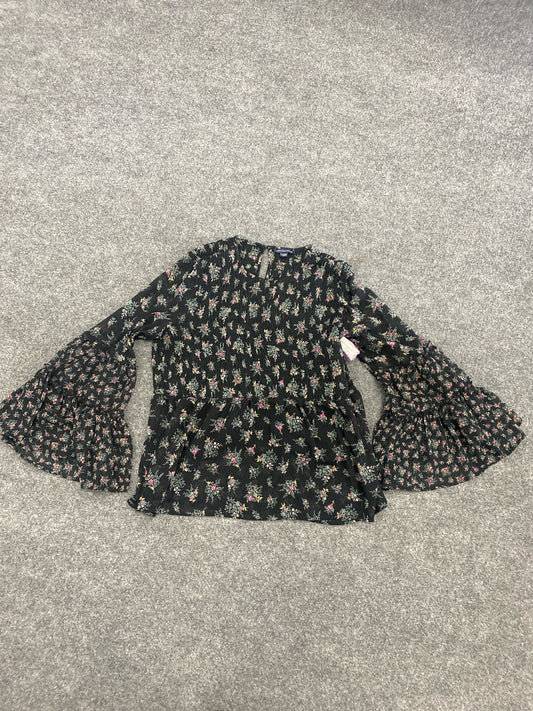 Black American Eagle Long Sleeve Shirt Women's