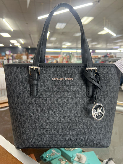 Designer NEW Michael Kors Black Monogram Handbag