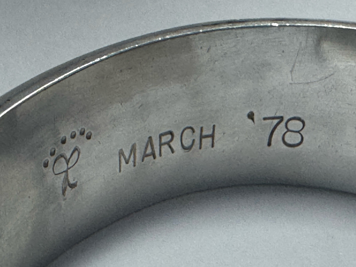 Jimmie King Jr Navajo Sterling Silver Bracelet Cuff Heavy 109g '78 Inside Cuff