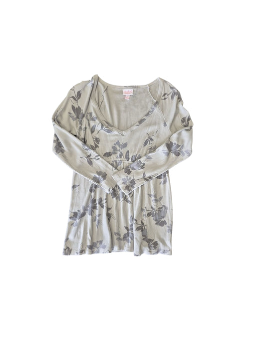 Gray Isabel Maternity Long Sleeve Shirt Women's