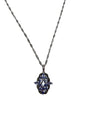 Sterling Silver Tanzanite Pendant & Necklace Chain JTV New