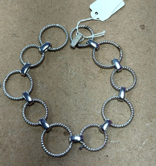 Sterling Silver Tennis Bracelet New JTV 8"