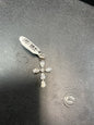Sterling Silver CZ Cross Pendant