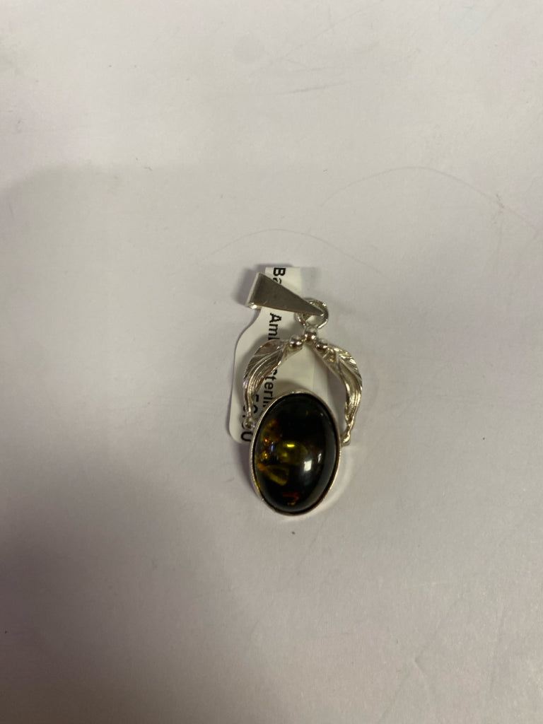 Baltic Amber Sterling Pendant