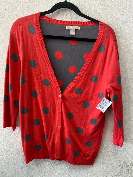 Red/Gray Banana Republic Cardigan Women's