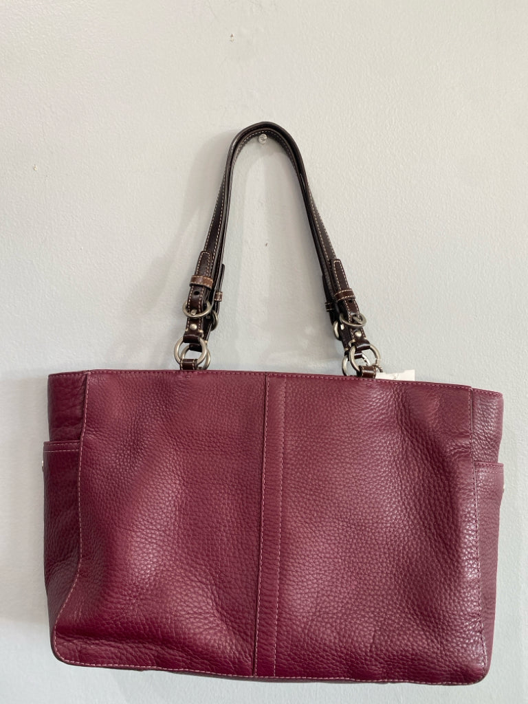 Designer Coach Wine Handbag