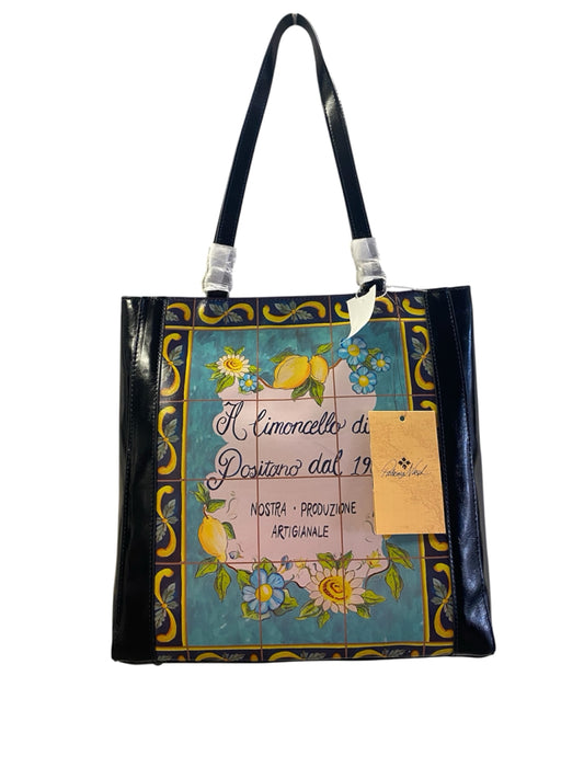 Designer NEW Patricia Nash Black/Lemon Handbag