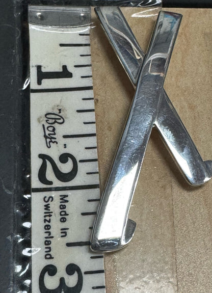 1985 Tiffany &  Co Sterling Silver Paloma Picasso Graffiti X Pin Brooch Pendant