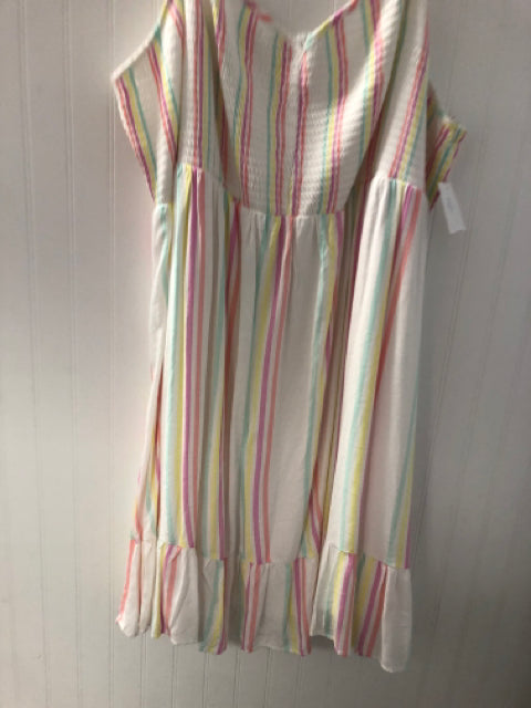 White/Multi-Color Torrid NEW Dress Women's