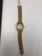 Burgi Goldtone Bling Watch New Battery