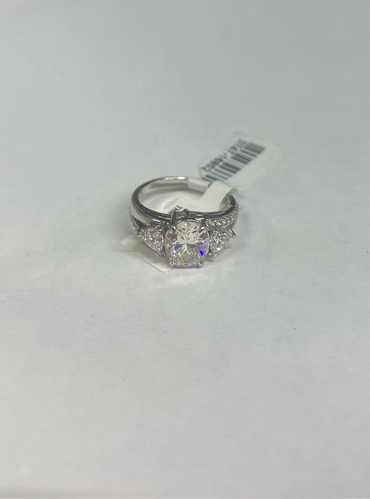 Sterling Silver CZ Ring New w/ Tags Size 8 JTV