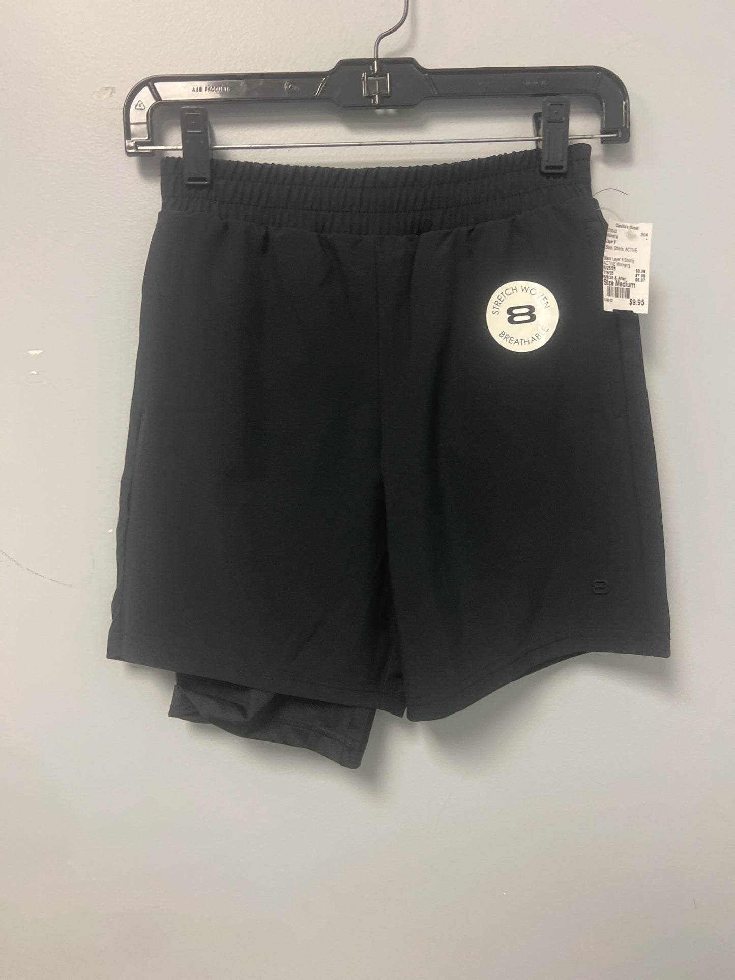 Black Layer 8 Shorts ACTIVE Women's