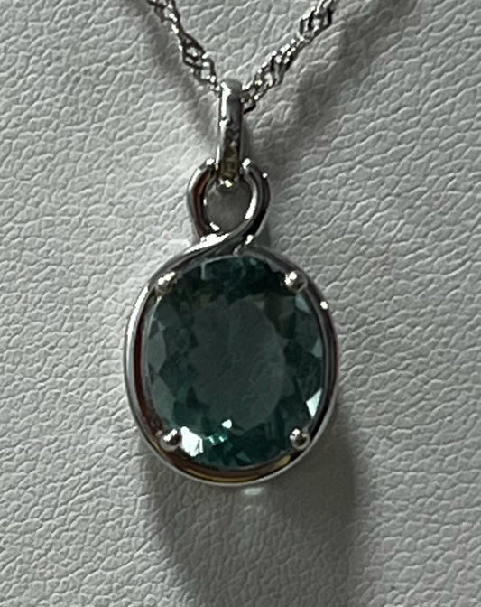 Sterling Silver Gemstone Necklace & Pendant New JTV