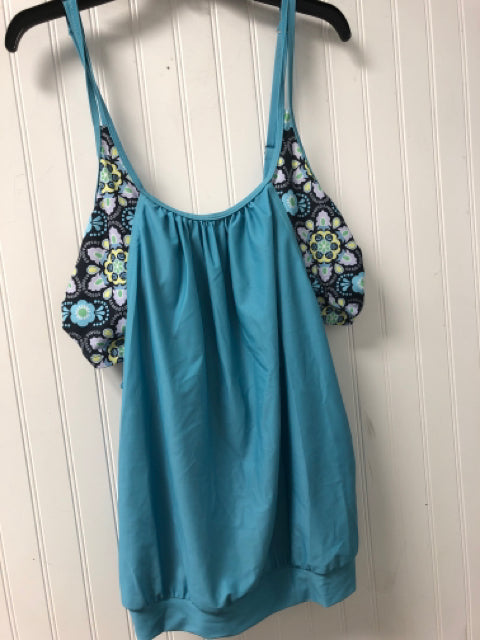 Blue Swim Top Women's