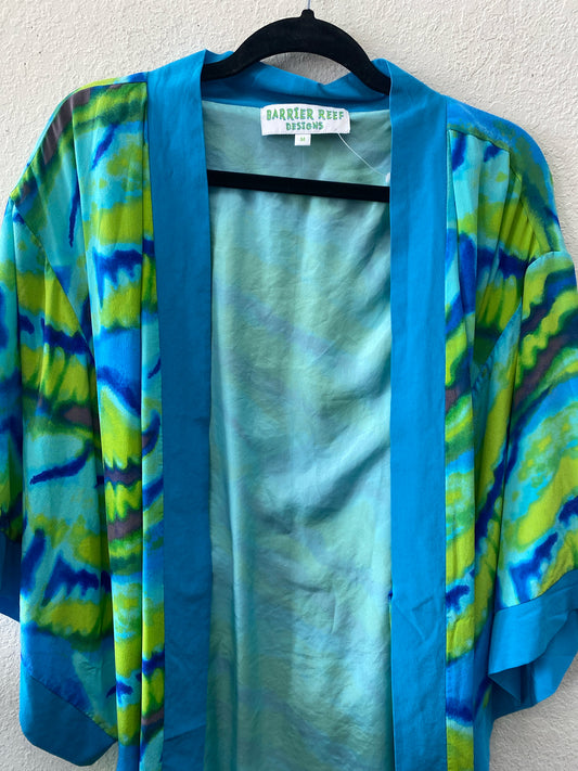 Blue Print Barrier Reef Designs Short Sleeve Shirt Women's