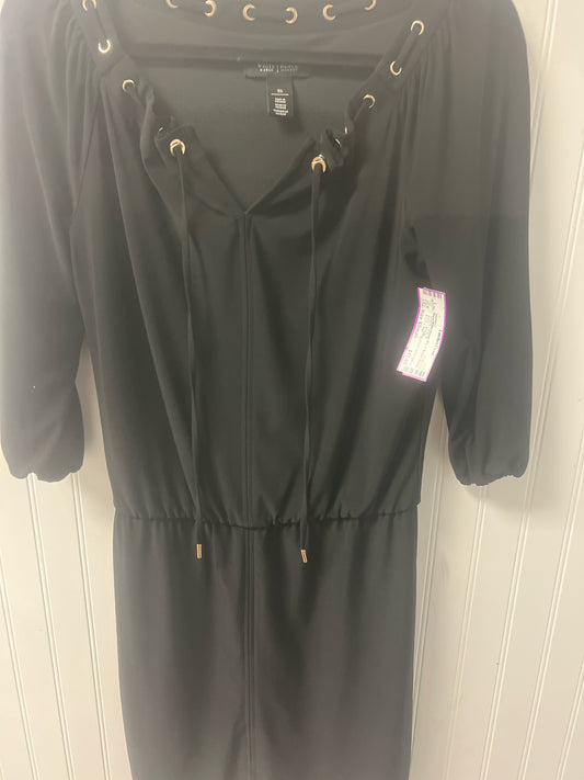 Black White House Black Market Long Sleeve Dress Women's