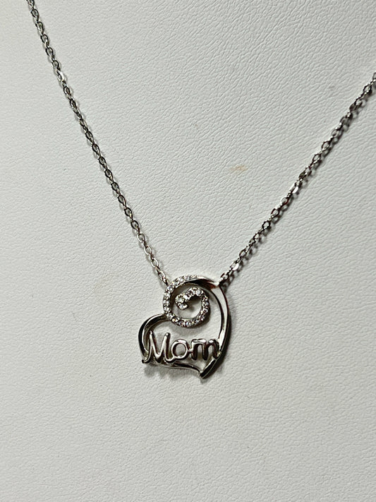 Sterling Silver CZ Necklace Pendant Chain New JTV