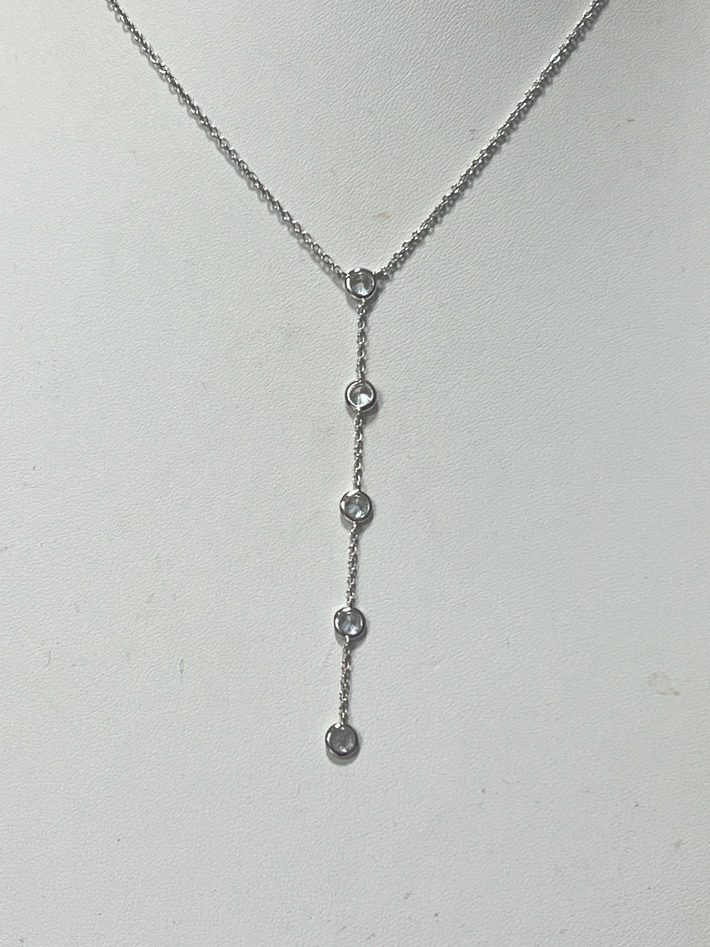Sterling Silver CZ Necklace JTV New