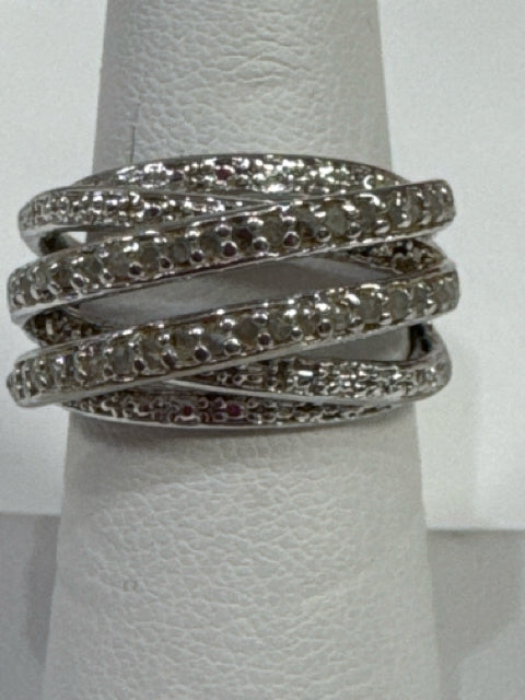 Sterling Silver CZ Ring Size 7