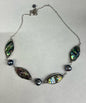 Sterling Abalone & Pearl Necklace New JTV