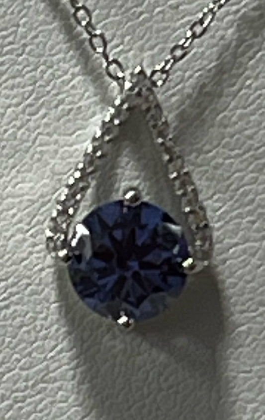 Sterling Silver Tanzanite Necklace JTV New