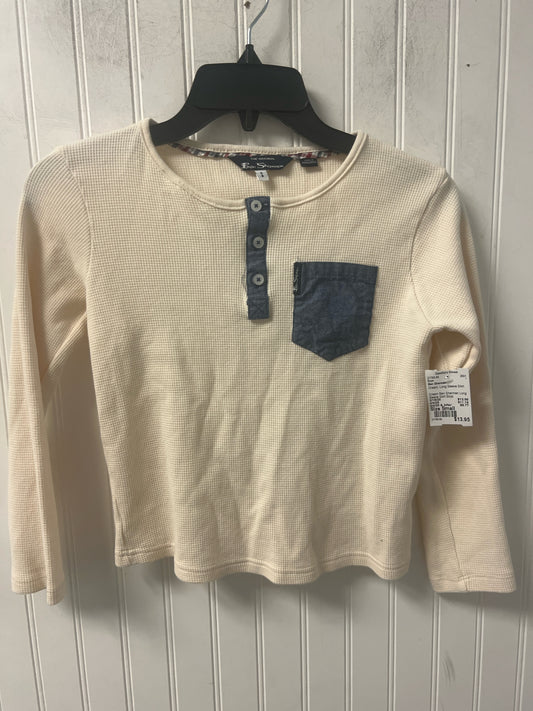 Cream Ben Sherman Long Sleeve Shirt Boys
