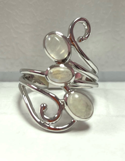 Sterling Silver Moonstone Ring Size 7 New w/ Tags JTV
