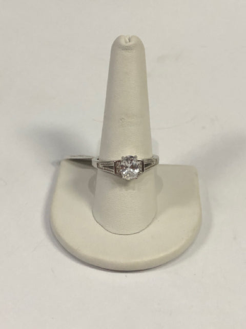 Sterling Silver CZ Ring SZ 10