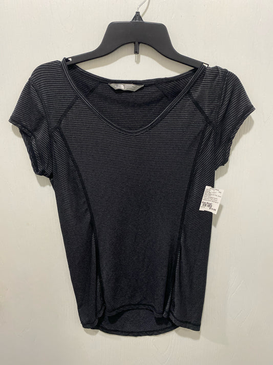 Black Striped North Face ACTIVE Short Sleeve Shirt Women's
