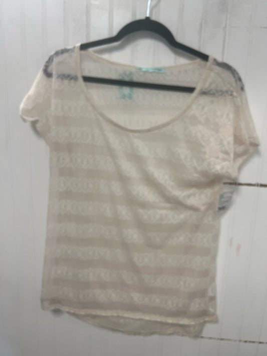 Cream Maurices NEW Short Sleeve Shirt Women's