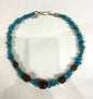 Jay King DTR Miine finds Turquoise Amber 20" -22" necklace 925 Sterling Silver