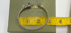 Judith Ripka Cancer Crab Zodiac 925 Sterling Silver Cuff Diamonique Bracelet