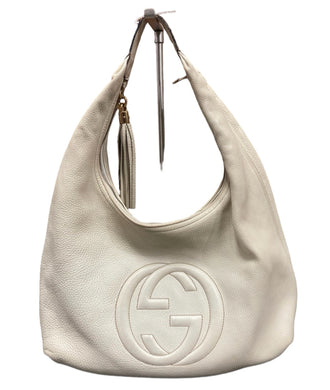 Cream Gucci Soho Handbag