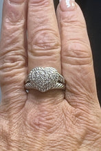 Load image into Gallery viewer, Judith Ripka Heart Diamonique Pave 925 Sterling Silver Ring Size 9