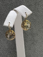 14k Yellow Gold Green Amethyst Prasiolite Dangle Earrings PIA