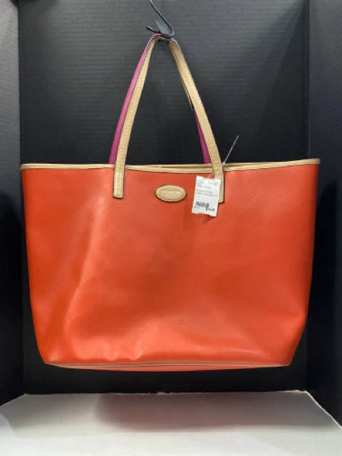 Designer Coach Orange Handbag