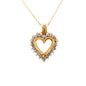 10ky 1/2 cttw Diam Heart Pendant