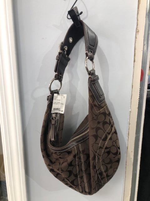Coach Brown Monogram Handbag – Camilla's Closet Consignment