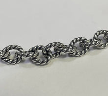 Load image into Gallery viewer, Carolyn Pollack Relios 925 Sterling Silver 20&quot; Necklace Texture Rope Twist Link