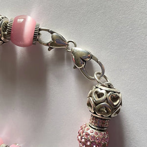 Brighton Charm Bracelet Pink Charms