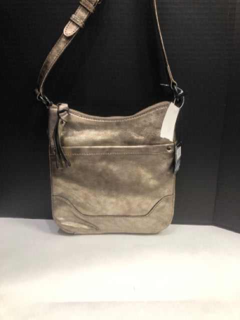 Designer NEW Frye Taupe Crossbody