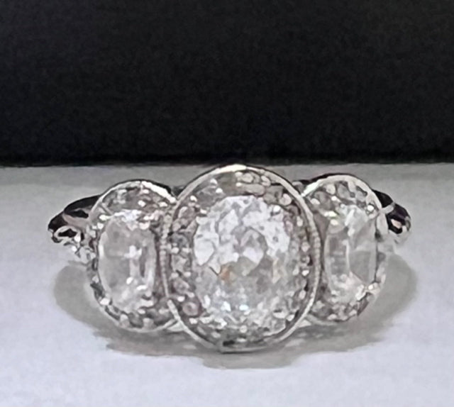 Tacori CZ Cubic Zirconia Ring 925 Sterling Silver Bloom With Love Size 9.25