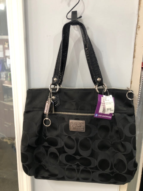 Designer Black Coach Handbag