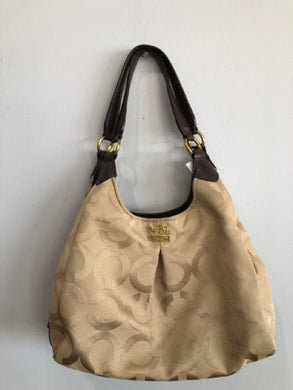Designer beige Coach Handbag