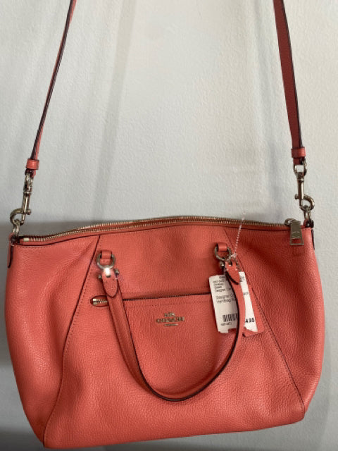 Designer Coral Coach Handbag AS IS