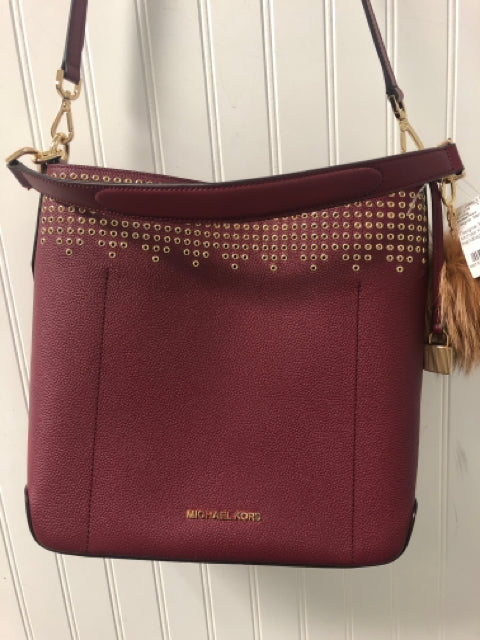 Designer Maroon Michael Kors Handbag